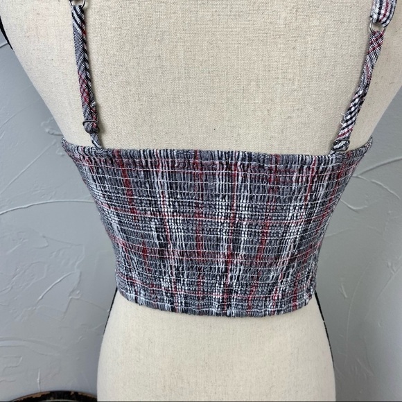 NWT Hollister Plaid button front tank size M - Picture 8 of 11